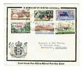 COOK ISLANDS 1966 In Memorium of Sir Winston Churchill. Official Cook Islands Post Office first day cover. - 30509 - FDC