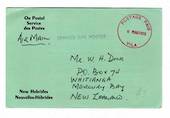 NEW HEBRIDES 1978 Post Office Official Lettercard to New Zealand. - 30510 - PostalHist