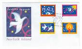 NORFOLK ISLAND 1998 Christmas. Set of 4 on first day cover. - 30511 - FDC