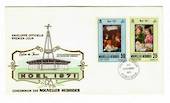 NOUVELLES HEBRIDES 1971 Christmas. Set of 2 on first day cover. - 30518 - FDC