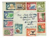 PITCAIRN ISLANDS 1957 Definitives. Set of 11 as initially issued on first day cover. . - 30536 - PostalHist