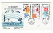 NOUVELLES HEBRIDES 1976 Centenary of the Telephone. Set of 3 on first day cover. - 30539 - PostalHist