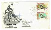 FIJI 1966 World Cup Football Championships. Set of 2 on first day cover. - 30542 - FDC