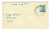 FIJI 1956 Elizabeth 2nd Definitive 1d Turquoise on first day cover. - 30546 - FDC