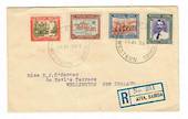 SAMOA 1939 25th Anniversary of New Zealand Control. Set of 4 on first day cover. Registered. - 30549 - PostalHist