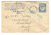 TONGA 1936 Cover dispatched by Tin Can Mail. Standard markings both sides. - 30556 - PostalHist