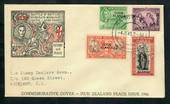 COOK ISLANDS 1946 Peace. Set of 4 on first day cover. - 30577 - FDC