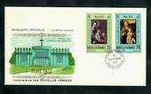 NOUVELLES HEBRIDES 1972 Christmas. Set of 2 on first day cover. - 30590 - FDC