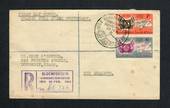 SOUTH AFRICA 1954 Centenary of the Orange Free State. Set of 2 on first day cover. Special Postmark and Registation Cachet CONVE