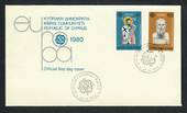 CYPRUS 1980 Europa. Set of 2 on first day cover. - 30639 - FDC