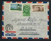 EGYPT 1951 cover to Switzerland. Games at Alexandra. - 30656 - PostalHist