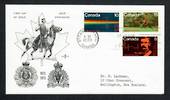 CANADA 1973 Centenary of the Royal Canadian Mounted Police. Set of 3 on first day cover. - 30682 - FDC