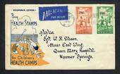 NEW ZEALAND 1941 Health on first day cover produced by the Health Federation. Orange and Blue. - 30697 - FDC
