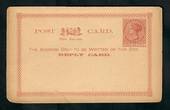 NEW ZEALAND 1873 Victoria 1st Lettercard 1d Brown. Unused. Slight tera. - 30760 - PostalStaty