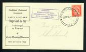 NEW ZEALAND 1956 Official Stage-Coach Mail Invercargill to Riverton. Illustrated cover. - 30764 - PostalHist