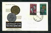 NEW ZEALAND 1967 Centenary of the Post Office Savings Bank on illustrated first day cover. - 30787 - FDC