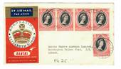NEW HEBRIDES 1953 Qantas Coronation Flight from Vila to London. - 30819 - PostalHist