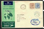 GREAT BRITAIN 1952 BOAC Comet Jetliner Service. First Flight from London to Cairo. Attractive Egyptian receiving mark. - 30880 -