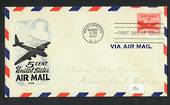 USA 1947 5c AirMail Rate on first day cover. - 30883 - PostalHist