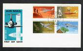 PAPUA NEW GUINEA 1972 50th Anniversary of Aviation. Set of 4 on first day cover. - 30890 - PostalHist
