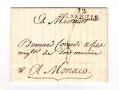 FRANCE 1797 Letter from Marseille to Monaco. MARSEILLE and Manuscript 8. - 30903 - PostalHist