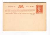 VICTORIA Queen Victoria Postcard. 1d Brown. - 30910 - PostalStaty