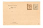 BAVARIA 1906 Postcard 3pf Brown and 2pf Grey. Unused. Small thin. - 30921 - PostalHist
