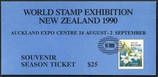 NEW ZEALAND 1990 Orchids . Imperf mini sheet in the season ticket. - 30923 - UHM