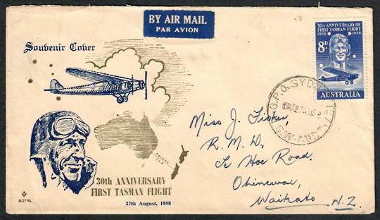AUSTRALIA 1958 Kingsford Smith on illustrated first day cover. - 30928 - FDC