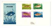 TRISTAN DA CUNHA 1978 Fish. Set of 4 on first day cover. - 30960 - FDC