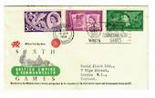 GREAT BRITAIN 1958 British Empire Games. Set of 3 on illustrated first day cover. - 30986 - FDC