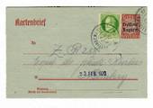 BAVARIA 1920 Lettercard 15pf Red. From SELTINGENIBY. From the collection of H Pies-Lintz. - 30992 - PostalHist