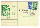 NEW ZEALAND 1958 Health Set of 2 on both illustrated first day covers by Stapleton. Postmarked at Glenelg Health Camp. - 30999 -