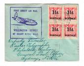 NEW ZEALAND 1950 Letter to Australia Per Solent Flying Boat Wellington to Sydney. - 31010 -