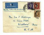 GREAT BRITAIN 1939 Airmail Letter to USA. North Atlantic Air Service. Fold. - 31018 -
