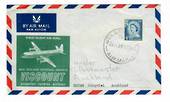 NEW ZEALAND 1959 Cover First Flight NAC Viscount Rongotai to Auckland. - 31029 -