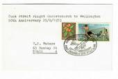 NEW ZEALAND 1970 50th Anniversary of the First Air Crossing of Cook Strait. Christchurch to Wellington. Special Postmark. - 3104
