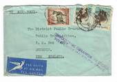 SOUTH AFRICA 1956 Airmail Cover to New Zealand with Cachet " Onvoldoende Gefrankeer vir Lugpost Insufficiently Franked for Airma