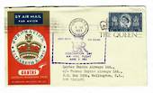 GREAT BRITAIN 1953 Qantas Coronation Flight Cover from London to Wellington. - 31084 - PostalHist