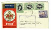 FIJI 1953 Qantas Coronation Flight Cover from Suva to London. - 31086 - PostalHist