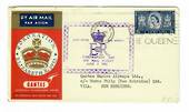 GREAT BRITAIN 1953 Qantas Coronation Flight Cover from London to Port Vila. - 31095 - PostalHist