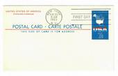 USA 1963 Postal Card 7c Map with first day cancellation. Also the 8c Map issued in 1967 and the Postal Card with Paid Reply of 1