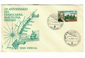 SPAIN 1974 125th Anniversary of the Ferrocarril Barcelona Mataro on first day cover. - 31120 - FDC