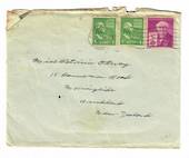 USA 1947 Cover to New Zealand with USA Crippled Childrens Cinderella on the reverse. - 31122 - PostalHist