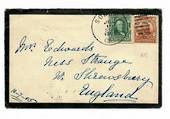 USA 1905 Two mourning covers posted from California via New York to Mrs Edwards in Shropshire England, one in May, the other in