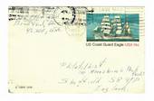 USA 1979 Postcard (Postal Stationary) to England with US Coast Guard Eagle printed stamp.