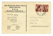 YUGOSLAVIA 1939 YUA to the United States. - 31131 - Postcard