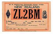 NEW ZEALAND QSL card ZL2BM. - 31137 - Postcard