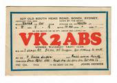 AUSTRALIA QSL Card VK2ABS. - 31140 - Postcard