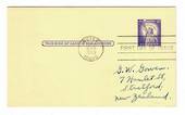 USA 1958 Reply paid card. First day of issue. - 31147 - FDC